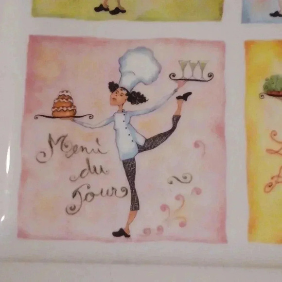 🌹2 very large square Italian plates - Picture 6 of 9